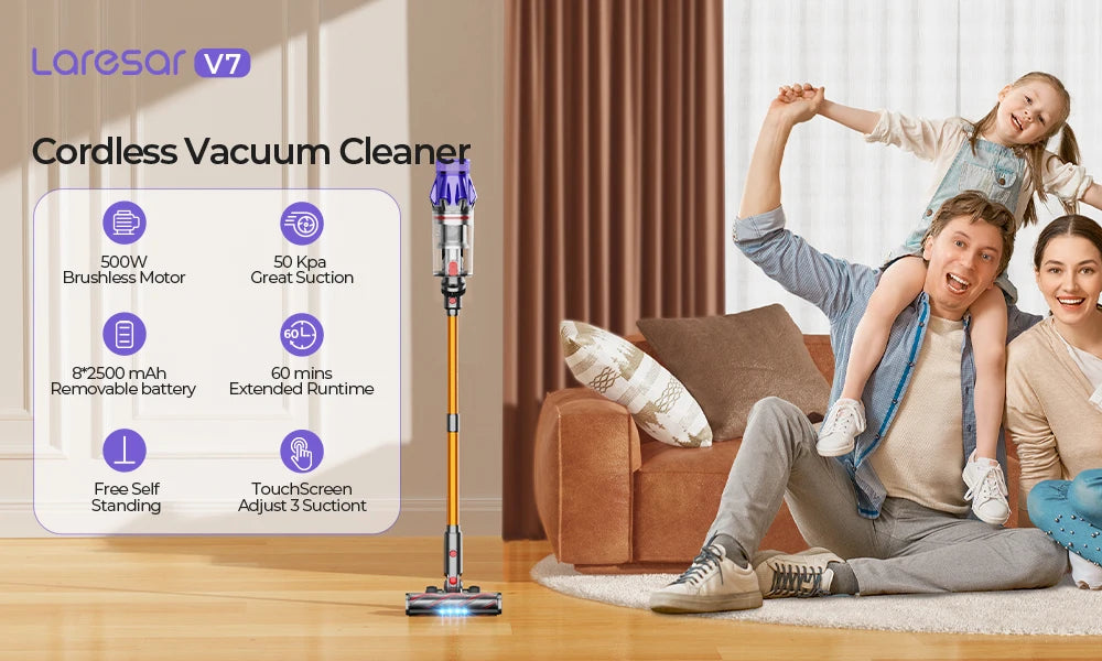 Powerful Cordless Smart Vacuum Cleaner