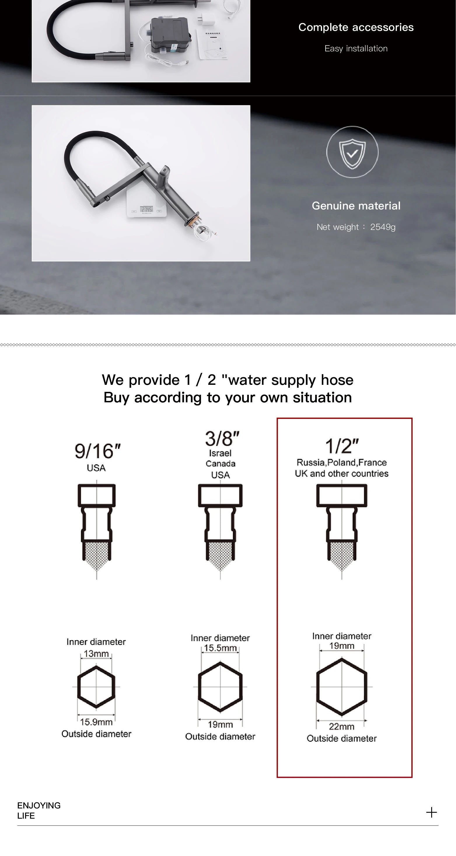 Luxury Smart Kitchen Faucet with Digital Display