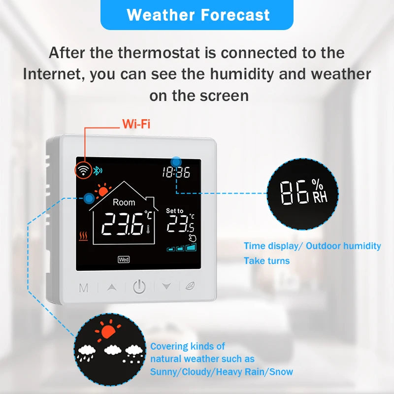 Smart WiFi Thermostat for Home Heating