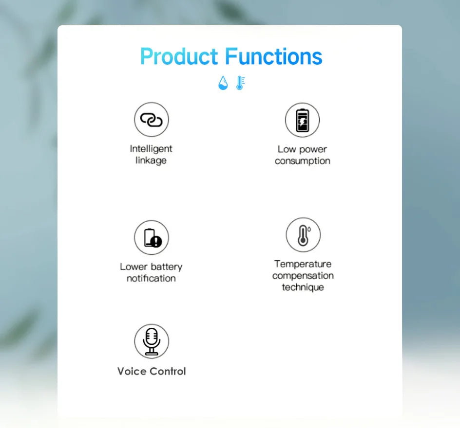 ZigBee Smart Temperature & Humidity Sensor