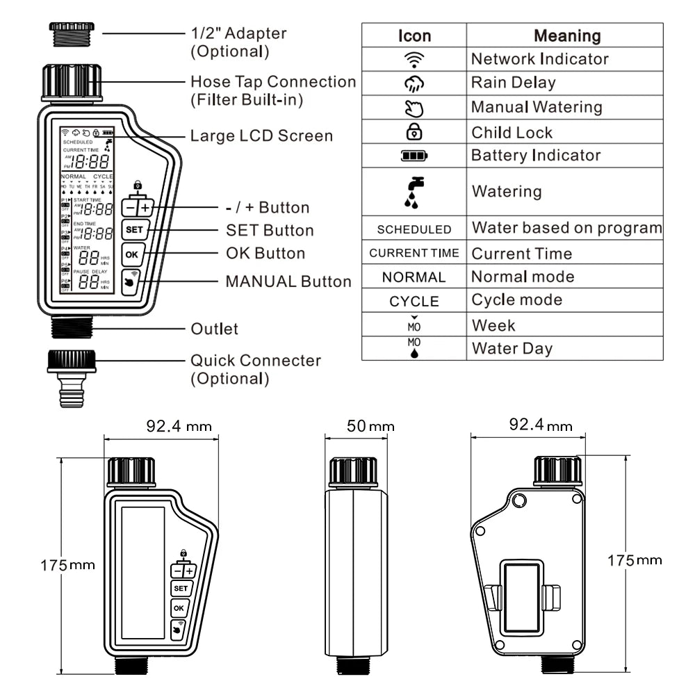 Smart WiFi Garden Watering Timer