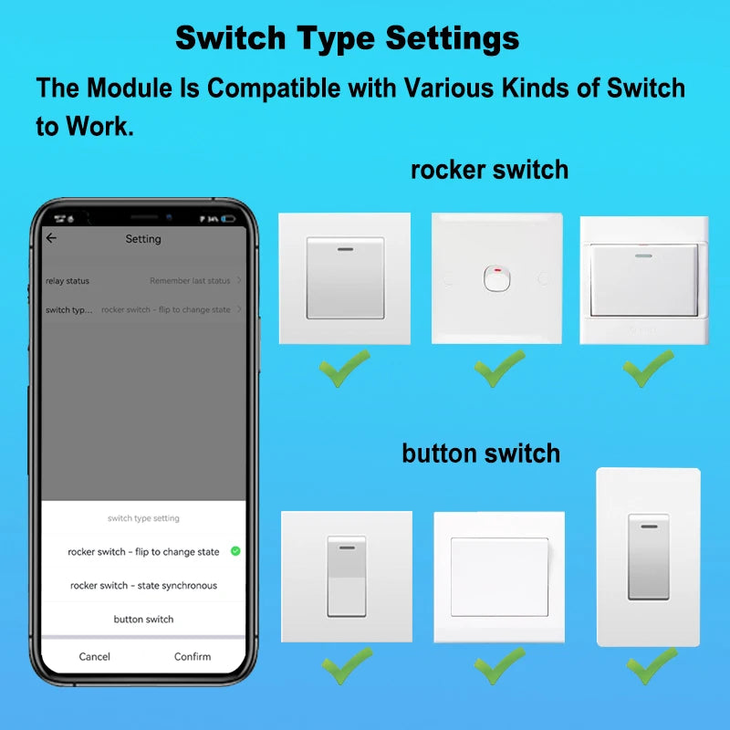Smart ZigBee Dry Contact Switch Relay