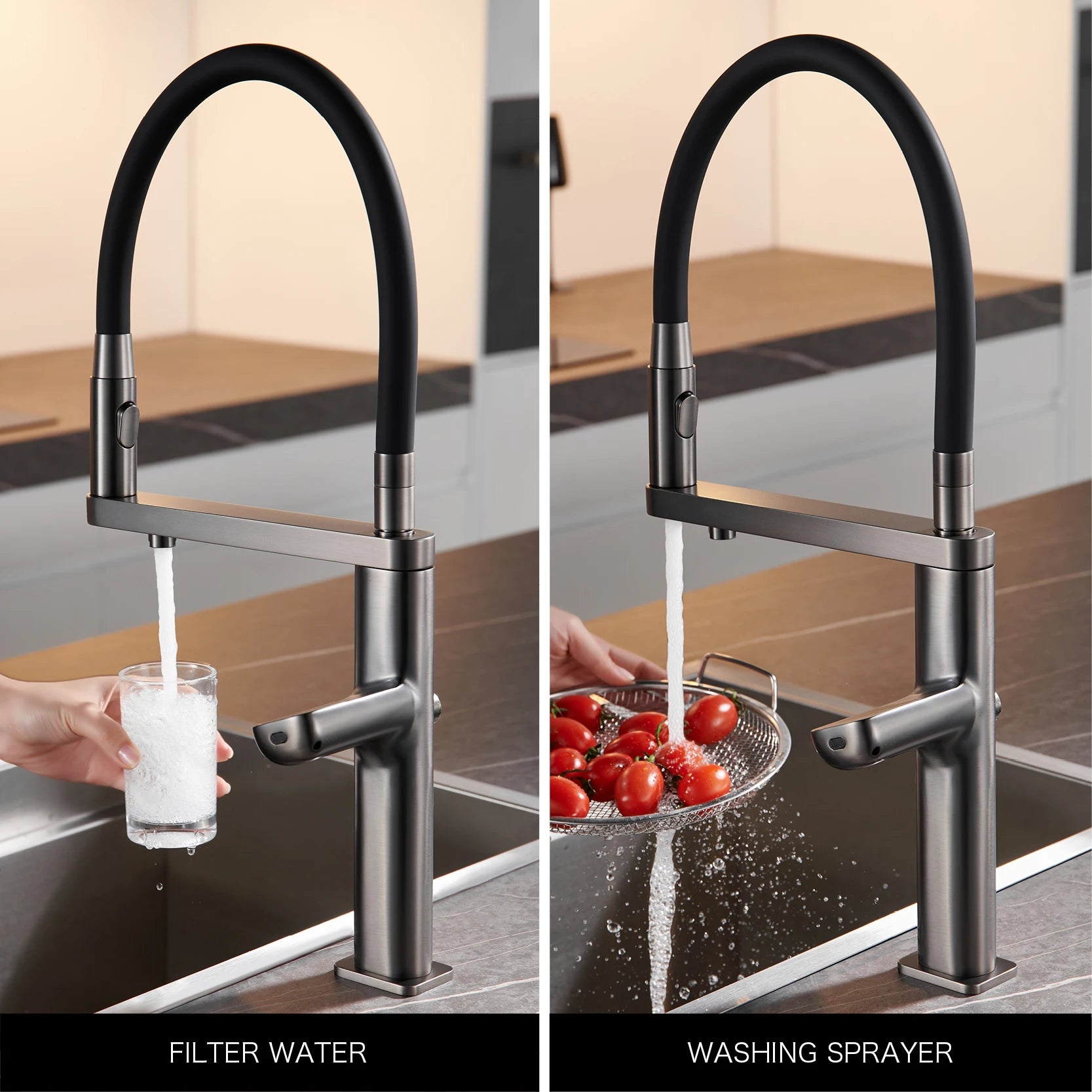 Luxury Smart Kitchen Faucet with Digital Display
