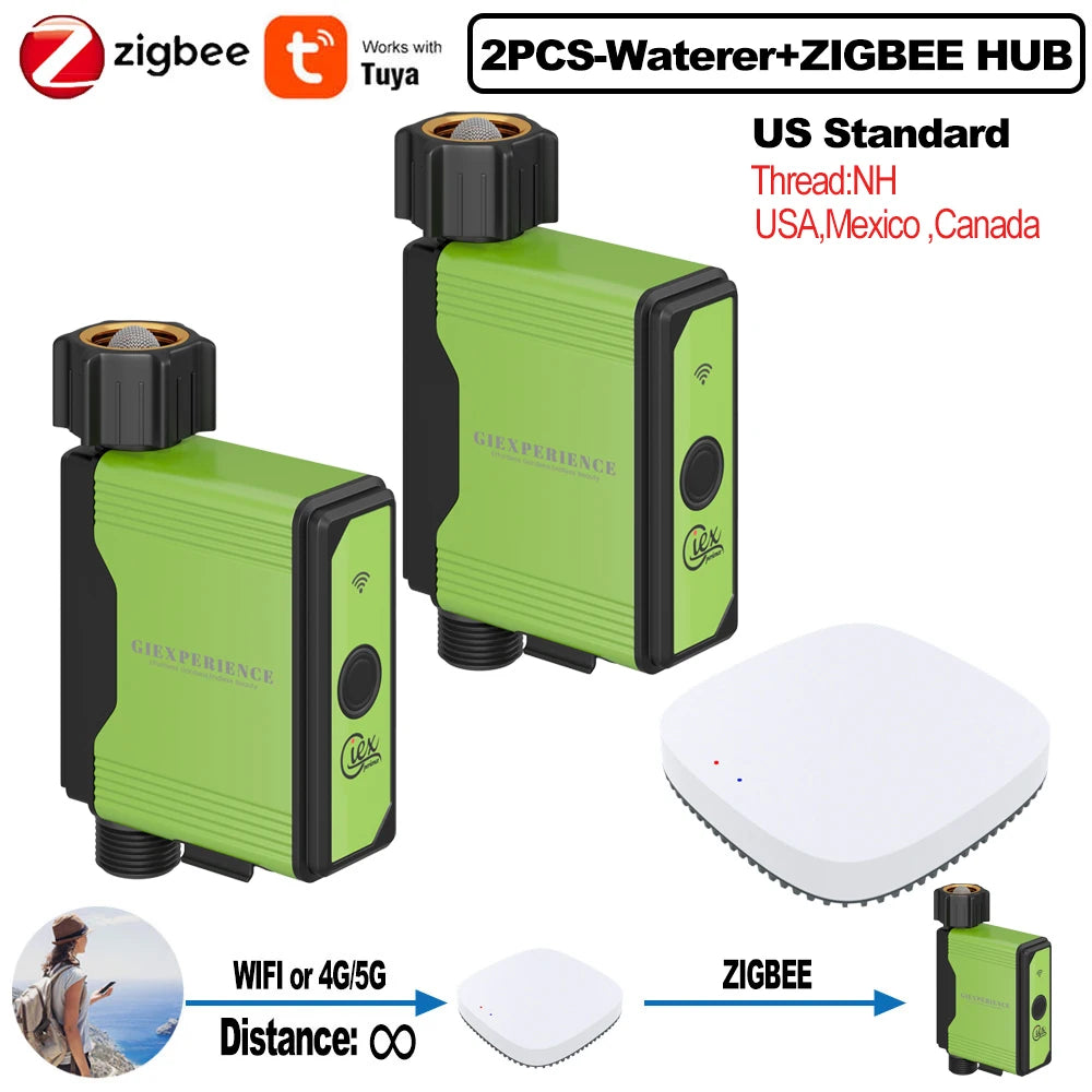 Smart Zigbee WiFi Garden Watering Timer