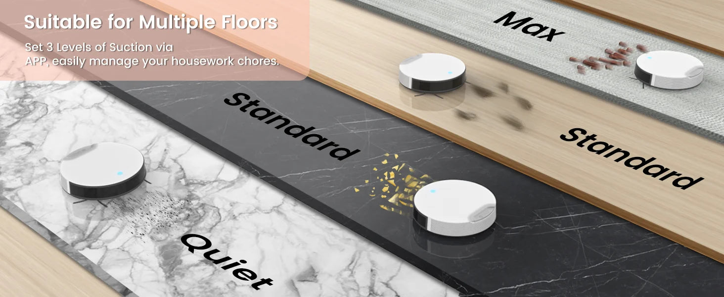 Smart Robot Vacuum for Pet Hair