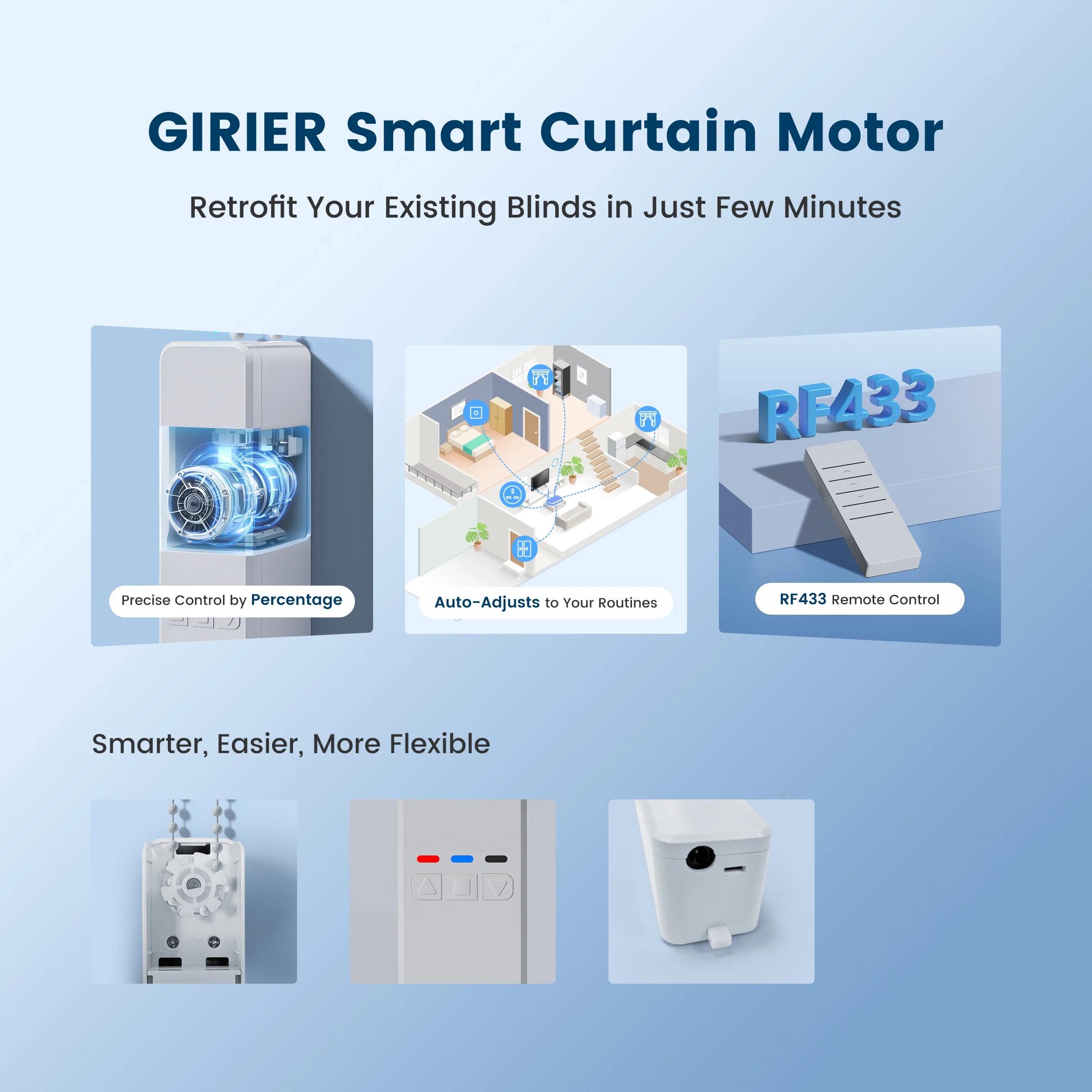 Smart WiFi Curtain Motor System