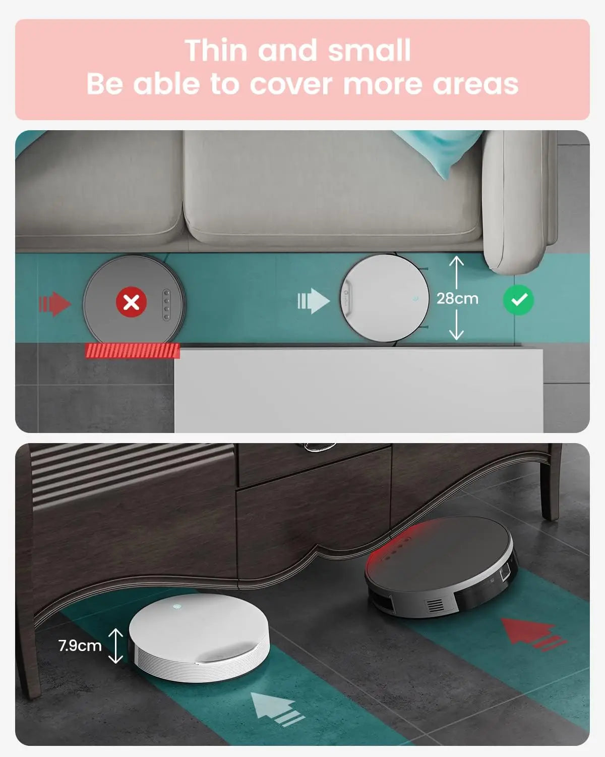 Smart Robot Vacuum for Pet Hair