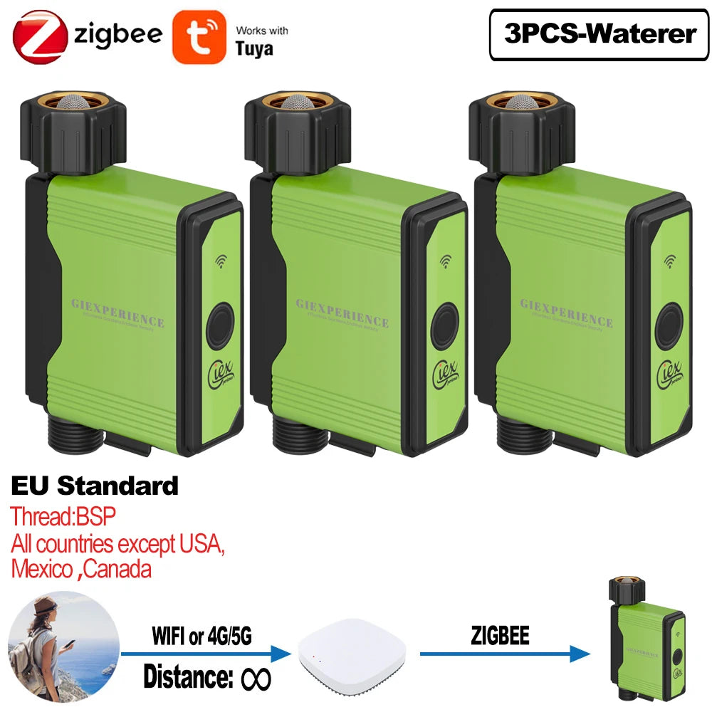 Smart Zigbee WiFi Garden Watering Timer