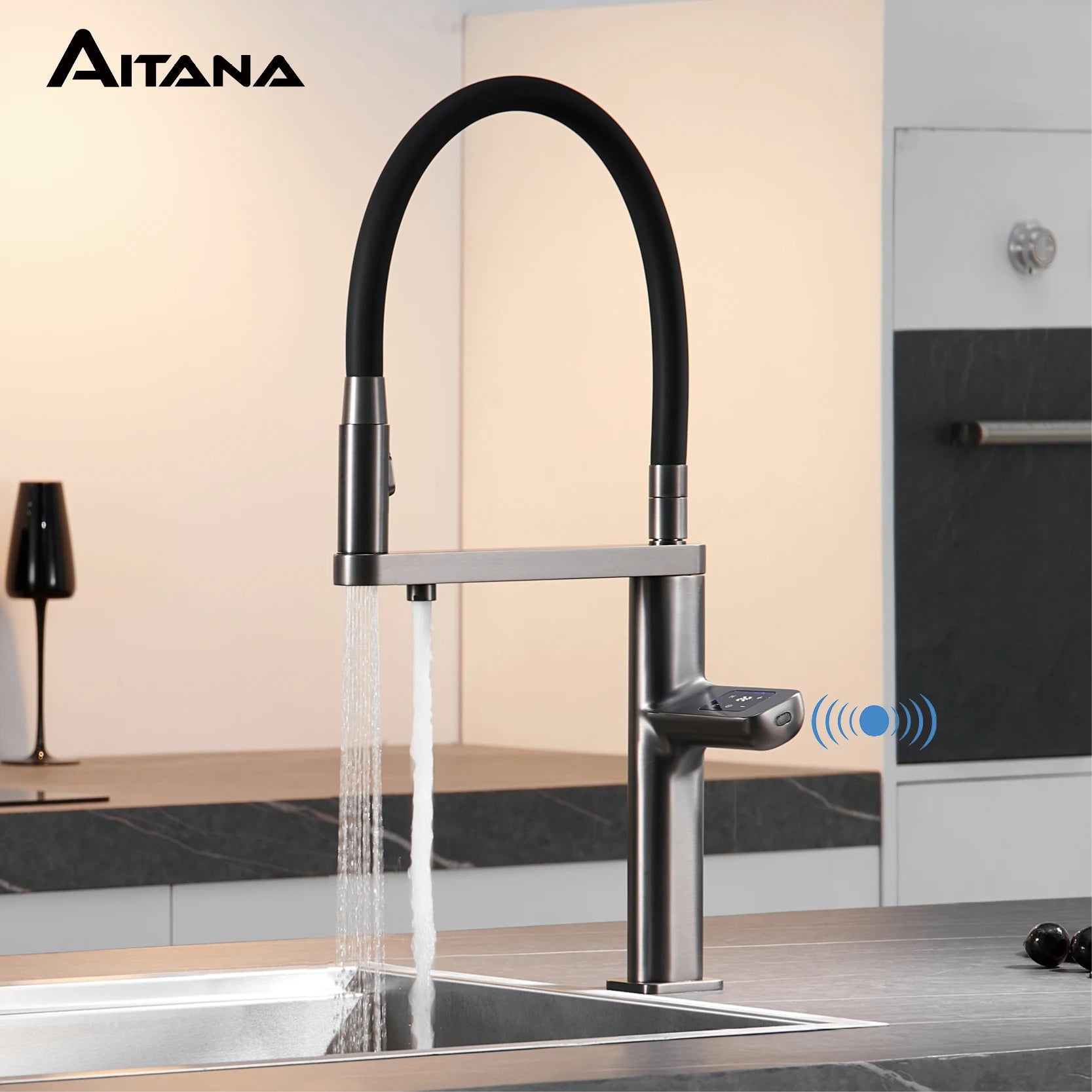 Luxury Smart Kitchen Faucet with Digital Display