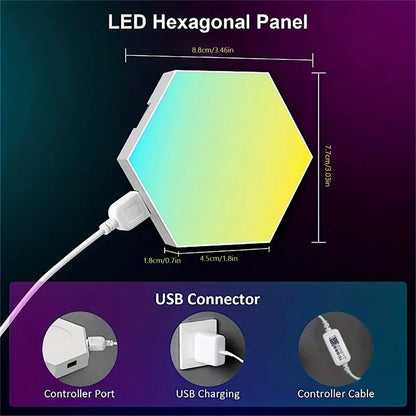 RGB Hexagon Smart Wall Light