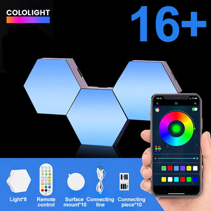 RGB Hexagon Smart Wall Light