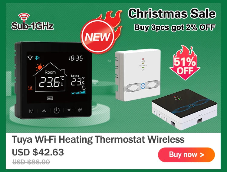 Smart WiFi Thermostat for Home Heating