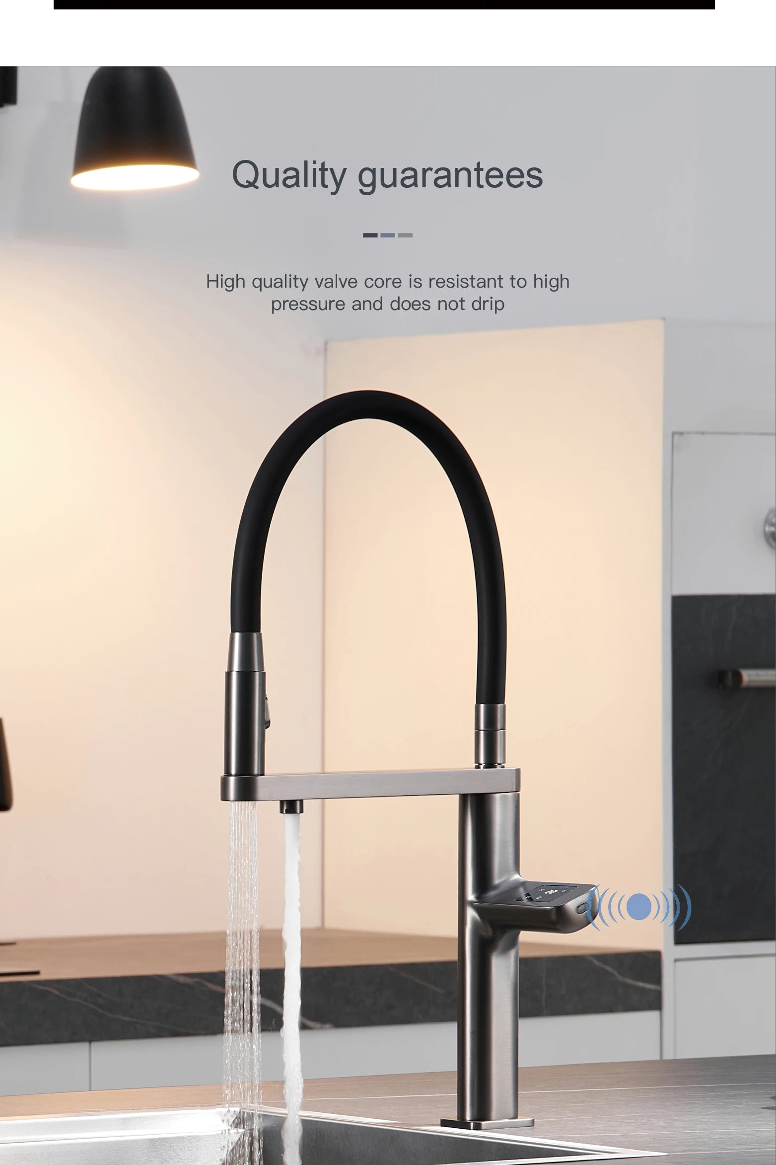 Luxury Smart Kitchen Faucet with Digital Display