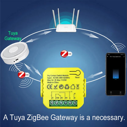 Smart ZigBee Dry Contact Switch Relay