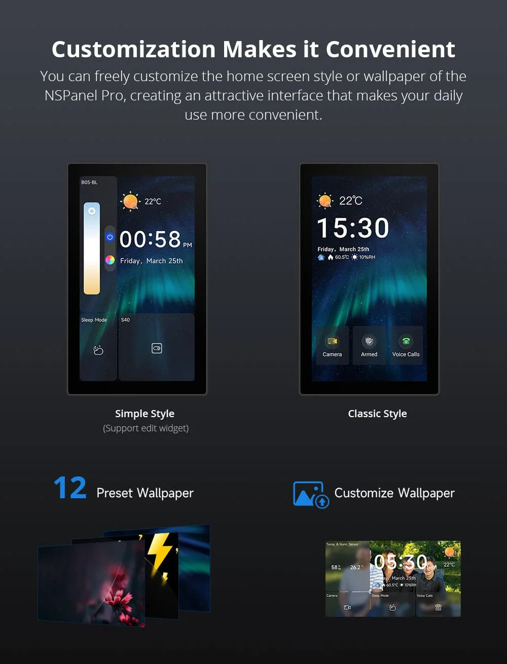 Smart Home Touch Control Panel
