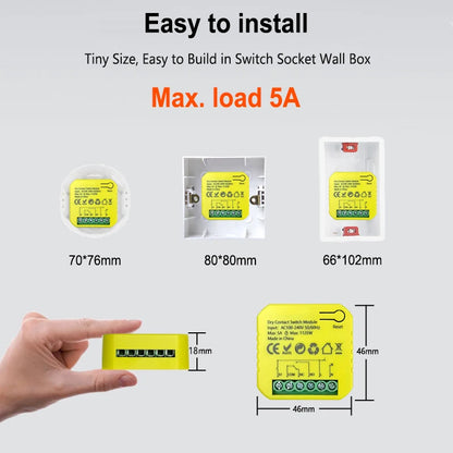 Smart ZigBee Dry Contact Switch Relay