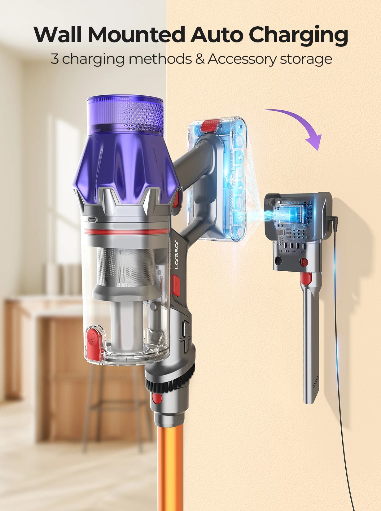 Powerful Cordless Smart Vacuum Cleaner