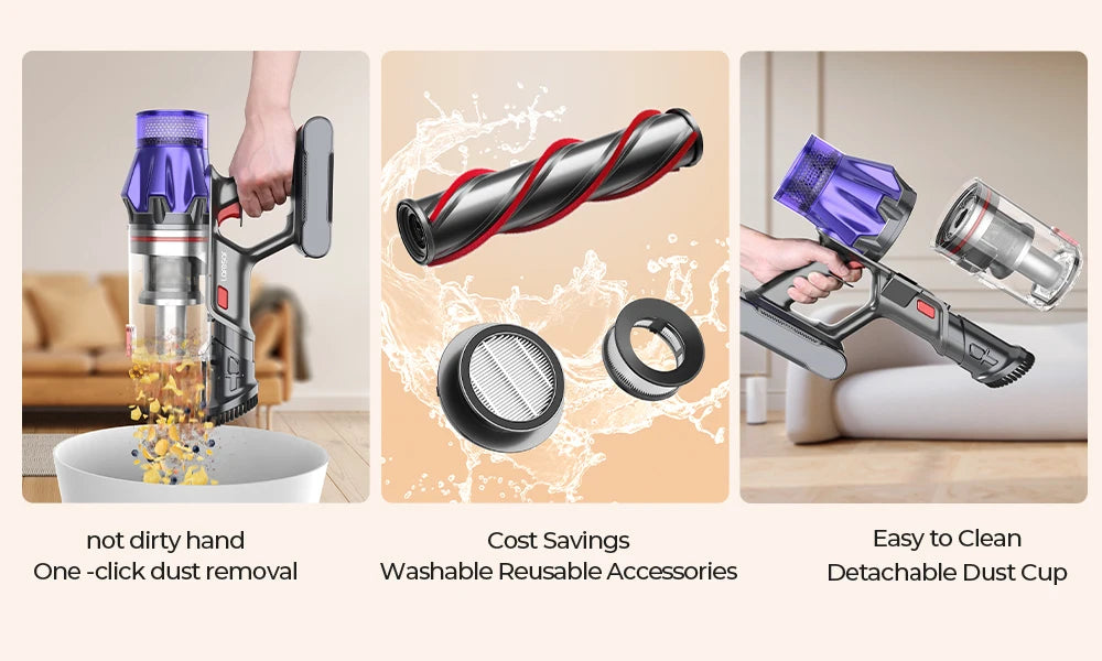 Powerful Cordless Smart Vacuum Cleaner