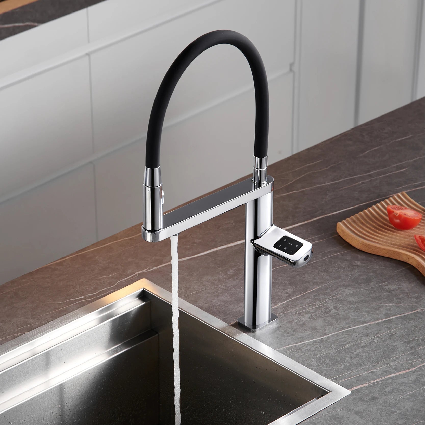 Luxury Smart Kitchen Faucet with Digital Display
