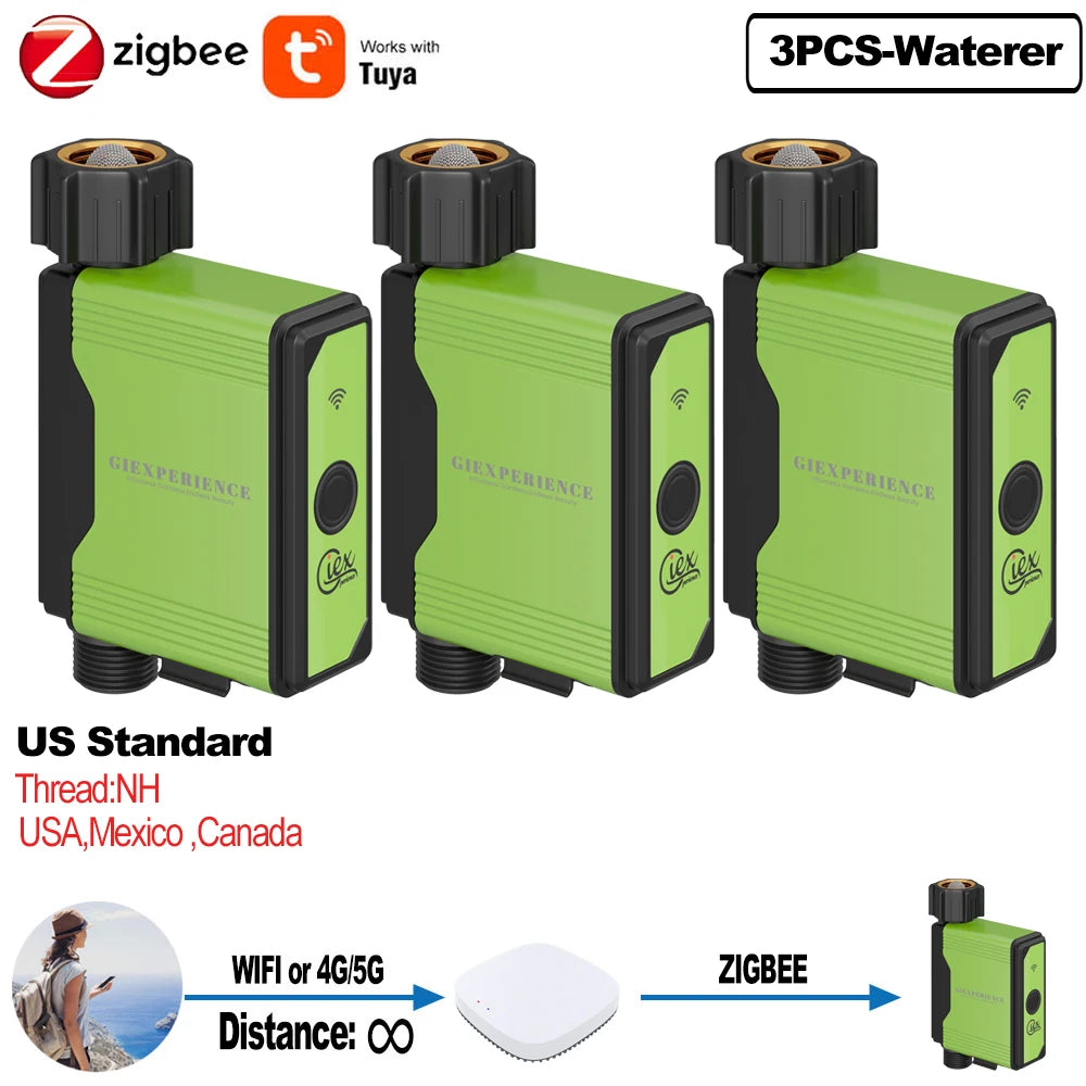 Smart Zigbee WiFi Garden Watering Timer