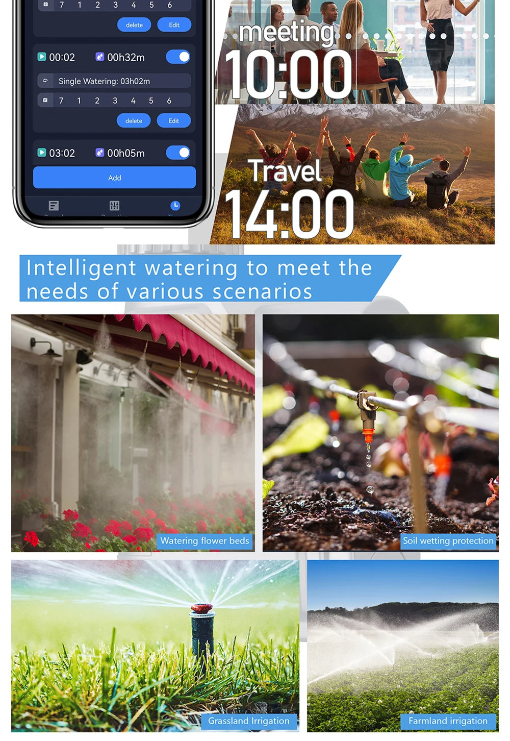 Smart Zigbee WiFi Garden Watering Timer