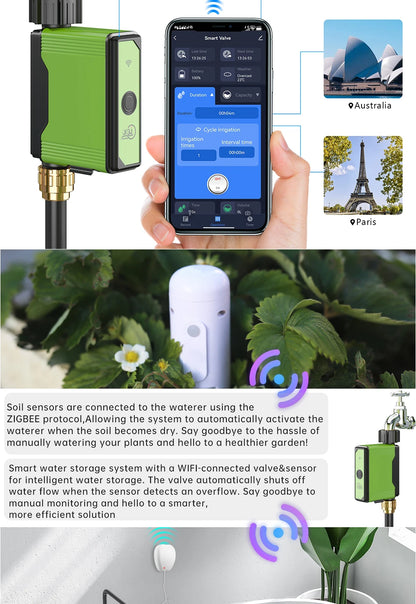 Smart Zigbee WiFi Garden Watering Timer