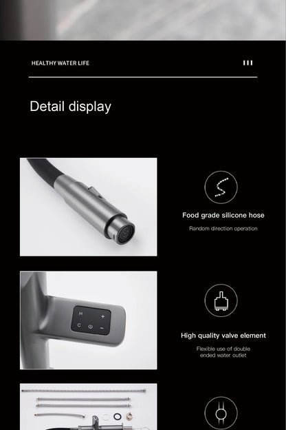 Luxury Smart Kitchen Faucet with Digital Display