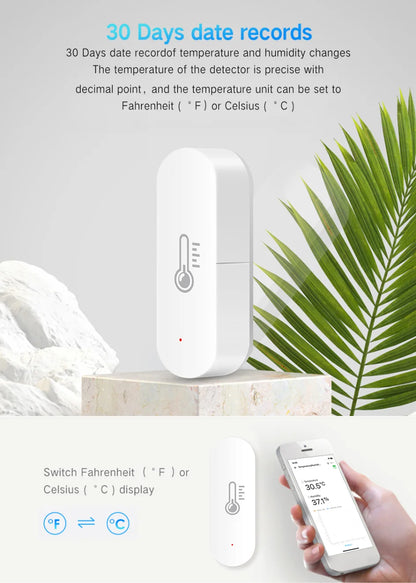ZigBee Smart Temperature & Humidity Sensor