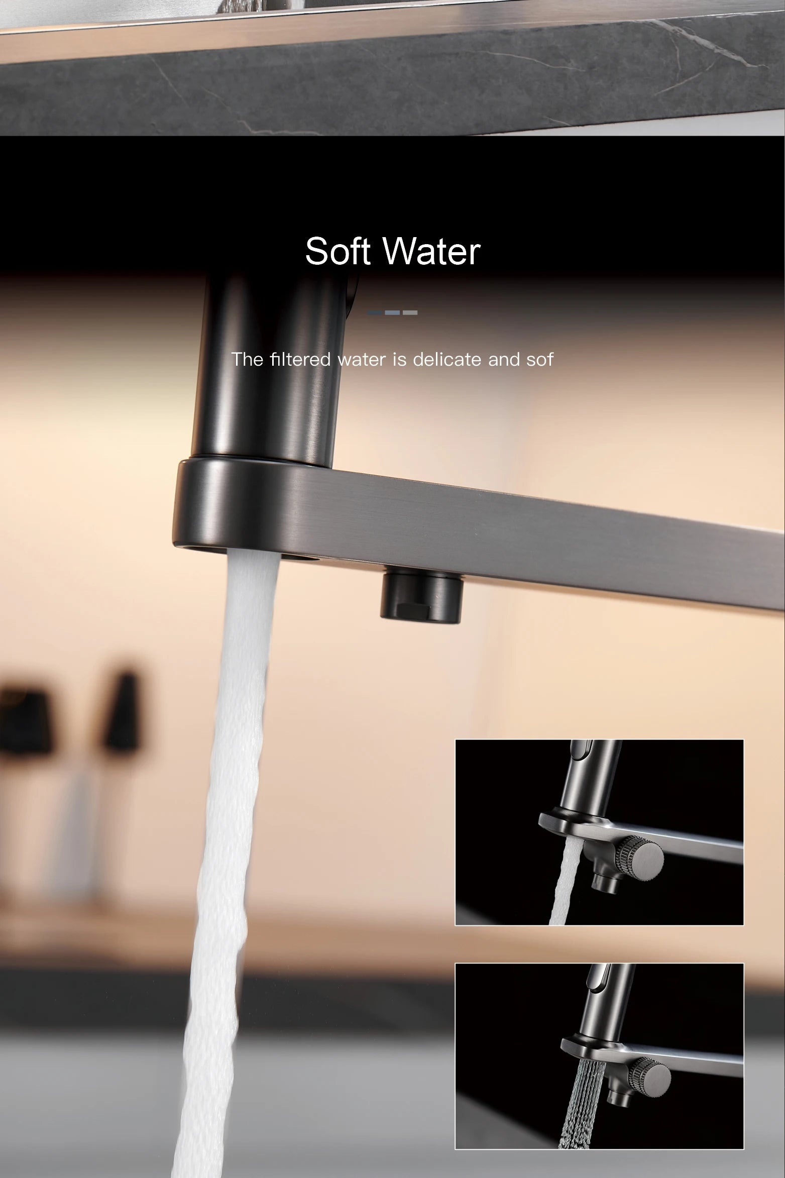 Luxury Smart Kitchen Faucet with Digital Display