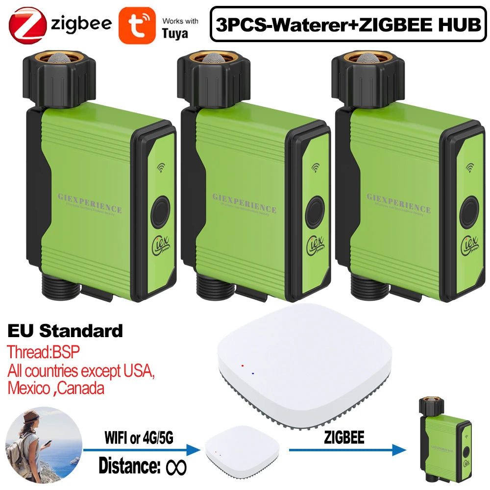 Smart Zigbee WiFi Garden Watering Timer