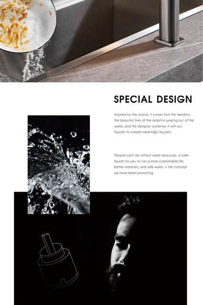 Luxury Smart Kitchen Faucet with Digital Display