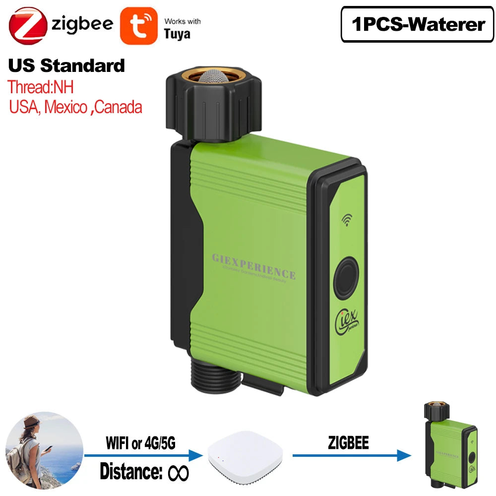 Smart Zigbee WiFi Garden Watering Timer