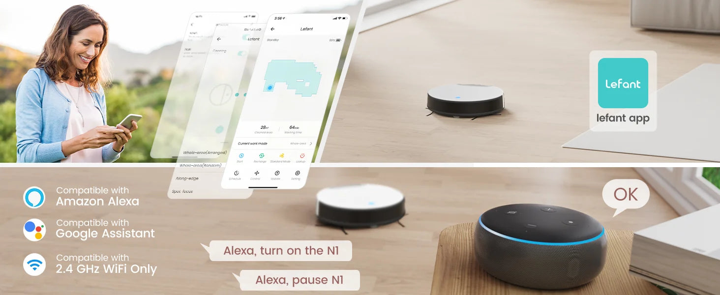 Smart Robot Vacuum for Pet Hair