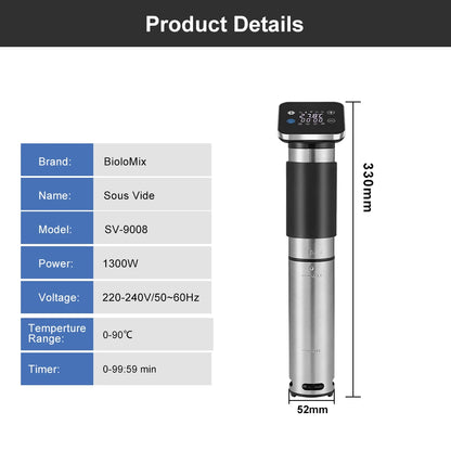 5th Generation Smart WiFi Sous Vide Cooker
